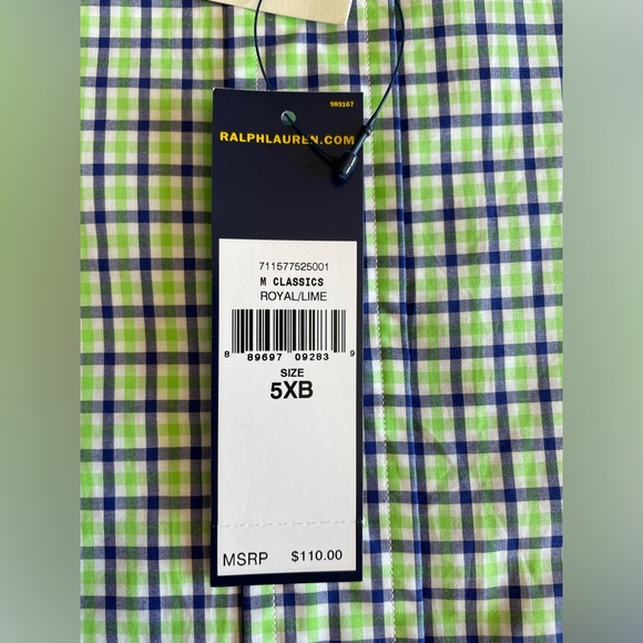 Polo Royal Lime Shirt Size 5XB - Picture 2 of 2